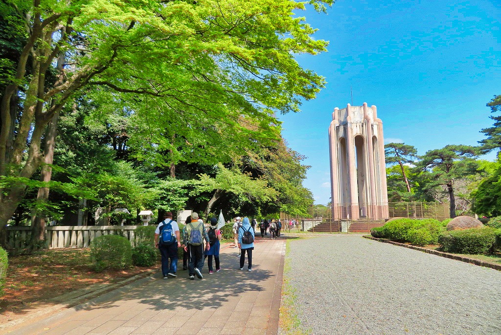 2025年4月12日 第193回定例ウォーク 府中市 歴史が眠る多磨霊園 噴水塔付近散策